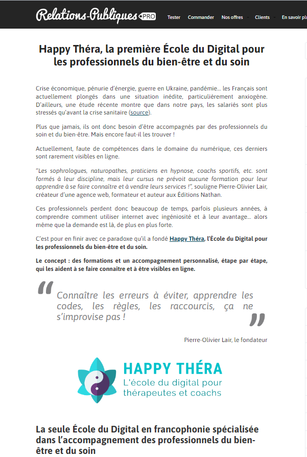 relations publiques
